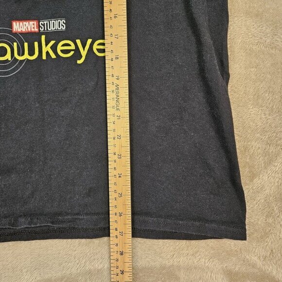 Marvel Studios Hawkeye Graphic Print T-Shirt Mens Sz M Black Short Sleeve Comics - Picture 4 of 10